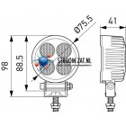 Led Werklamp  TR 1700 Hella ValueFit rond compact 